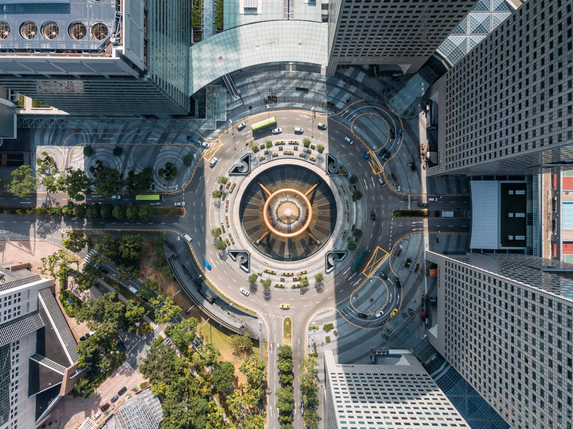 Vista aérea del Monumento a la Independencia 