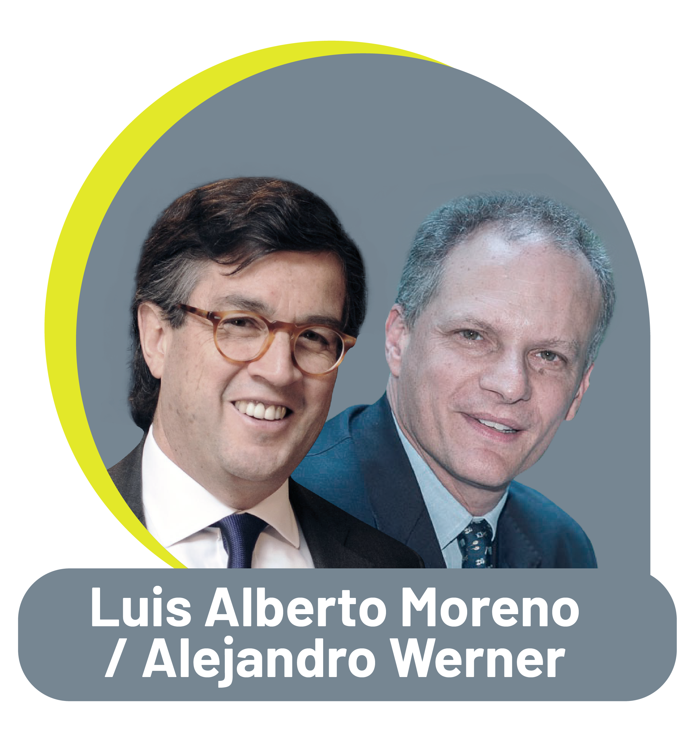 Gonzalo Falcone, Luis Alberto Moreno y Alejandro Werner.